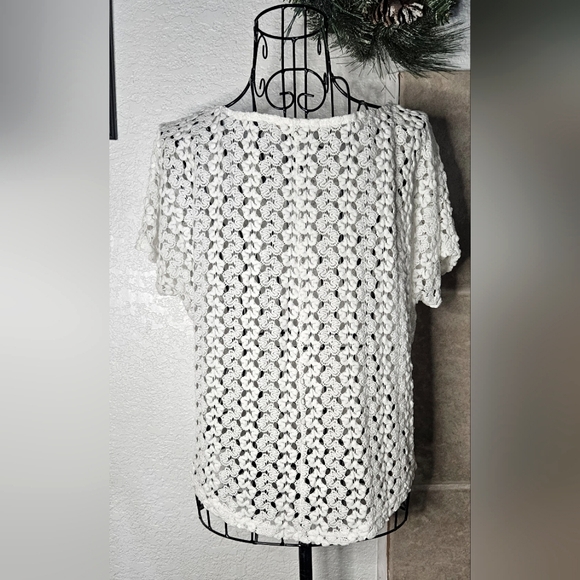 San Souci Crochet-Lace Crop Top - Picture 2 of 5